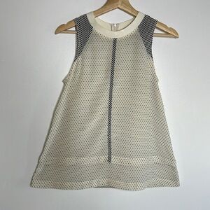 Madewell silk sleeveless tunic top, size XS